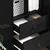 Highboard s ladicama Crni hrast 45,5 x 34 x 127 cm