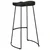 Vidaxl Barski stolčki 2 črni Black 45x40x78 cm trden mangov les