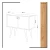 Wallity Komoda Rebecca 80x80x40cm Hrast-Bela