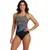 Speedo girls printed placement muscleback multi 164cm