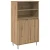 Highboard Smeđa 60 x 36 x 110 cm Konstruirano drvo
