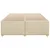Vidaxl Posteljni okvir brez vzmetnice krem 160x200 cm blago