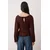 Trendyol Milla ženska bluza Tpraw24Bz00053, braon-dark brown