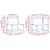 Set vanjskih sofa 7 pcs Bijela i crna 79 x 79 x 37 cm