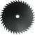 GEKO Kosilni disk, 253x1,6 mm, luknja 25 mm, 40T, G81065L