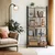 Songmics Knjigarna 5 polic 30x74x150 cm rjava