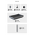 Aberto Design Polica za odlaganje TKRLKKT-3K-3, 70x36x23 cm, Crna