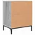 Noćni ormar s ladicama 2 pcs Sivi hrast sonoma 49 x 36 x 61 cm