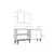 Hanah Home Konzolni sto Sinta, 180x82.6x35 cm, Antracit