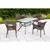 Gardenson Vrtna Miza Ravenna, Temno Rjava, 150x85cm