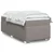 Vidaxl Box spring postelja z vzmetnico taupe 90x190 cm blago