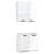 vidaXL 2-dijelni set kupaonskih ormarića sjajni bijeli drveni