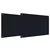 Kuhinjski zid 2 pcs Crna 90 x 50 cm Staklo otporno na udarce