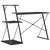 Radni stol s policom crni 116 x 50 x 93 cm