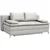 Novel BOXSPRING ZOFA, bela tekstil