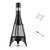 Blumfeldt Volantis, O45cm , crna, vrtna peć, vrtni štednjak, na drva, 360° žarišna komora, čelični lim