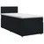 Postelja boxspring z vzmetnico Črna 90 x 190 cm Blago