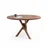 Hanah Home Oscar Elips trpezarijski sto 130 × 80 × 75 cm, orah