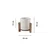 Opviq Stona lampa Pine, 14x16x20 cm, Krem