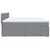 Vidaxl Box spring postelja z vzmetnico svetlo siva 200x200 cm blago