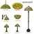 Brilagi - Tiffany vitražna stona lampa MARGARET 1xE27/40W/230V