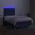 vidaXL vidaXL Box spring postelja z vzmetnico LED modra 120x190 cm blago, (21128078)