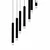 LED luster na sajli CARBON 12xLED/12W/230V