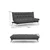 ATELIER DEL SOFA Sofa trosed Saki Light Grey