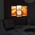 Wallity Set slika sa LED rasvjetom 3PATIACT-12, 3 dijela