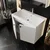 Skye Decor Set kupatilskog ormarića sa umivaonikom i ogledalom, 2 dela, Beli