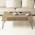 Hanah Home Ekol Klub sto, 105x45.8x56cm, Krem-crni