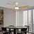 ZEVENTI - LED plafonski ventilator AERYS LED/24W/230V Wi-Fi Tuya bela/hrast + daljinski upravljač
