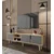 Hanah Home TV komoda Latina 180, 180 cm, hrast Sapphire / antracit