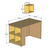 Hanah Home Radni sto Box 845HCT3816
