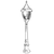 Opviq Spoljna lampa BSU-68186-BSY-M1-B, 105 cm, Podna, IP65, E27, 60W, Crna