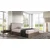Boxspring postelja Wood 6 - 120x200 cm - temni hrast