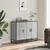 Komoda Siva Sonoma 94x35x76 cm Konstruirano drvo