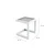 M&M Vrtna miza GRENADA 40x40 bela aluminijasta Homms