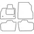 Textile car mats Nissan Leaf 2010-2017