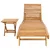 Ležaljka 2 pcs Smeđa Čvrsto teak drvo