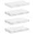 Polica na zidu Zidne 4 pcs Bijeli mramor 40 x 23,5 x 4 cm