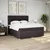 Vidaxl Box spring postelja z vzmetnico temno rjav 200x200 cm blago