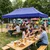 Northix Avtomatski vrtni paviljon za dogodke 3x6m, moder