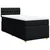 Vidaxl Box spring postelja z vzmetnico črna 80x200 cm blago