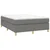 Vidaxl Box spring posteljni z vzmetnico temno siv 140x190 cm blago