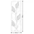 Wallity Zidna dekoracija Metal Art Leaf, 90x32x5 cm, Šarena