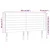 Vidaxl LED posteljno vzglavje temno modro 203x16x118/128 cm žamet
