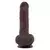 Dildo Bottomless Pleasure, 20cm, Braon