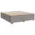 Vidaxl Box spring postelja z vzmetnico taupe 180x200 cm blago