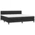 vidaXL Box spring postelja z vzmetnico črna 200x200 cm umetno usnje